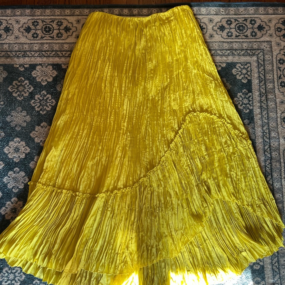Vince Vibrant Yellow Maxi Skirt